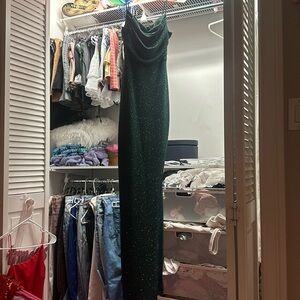 Windsor Shimmer Cowl Neck Gown